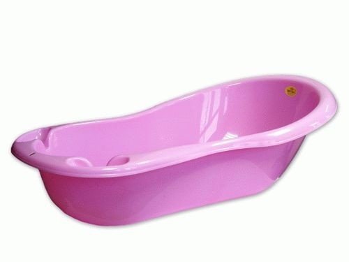 Розовая детская ванночка