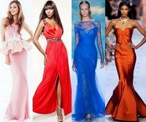 Тенденции модных фасонов вечерних платьев 2013