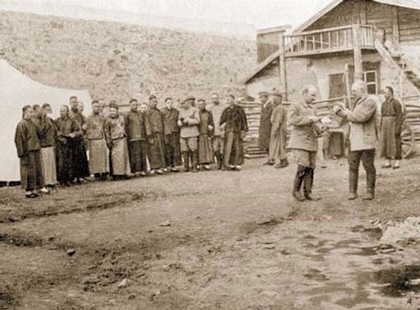 Участники третьей советской медико-санитарной экспедиции в Монголию