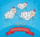 Украшение квартиры к Новому году 2015 - году синий Козы